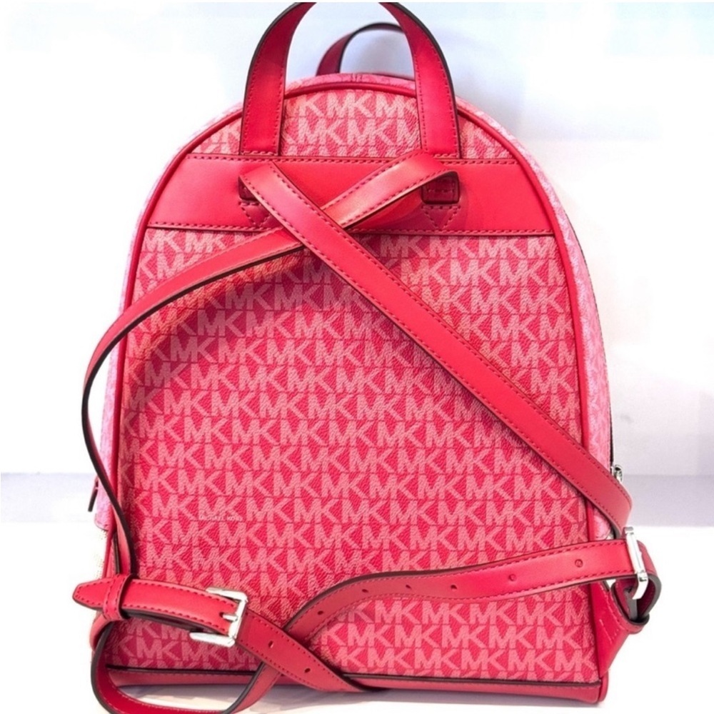 Michael Kors Rhea Medium Color-Block Signature Logo Backpack Dark
Rasberry Multi - Picture 7 of 11